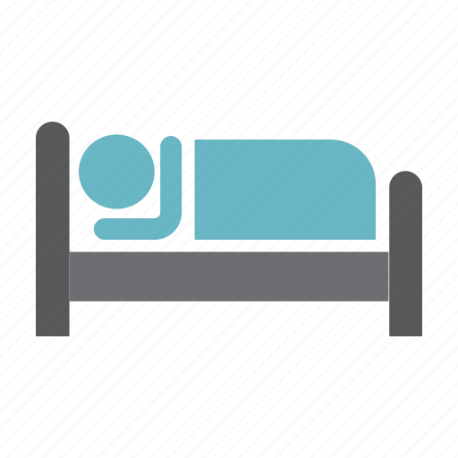 Bed, hotel, motel, night, person, sleep, travel icon - Download on Iconfinder
