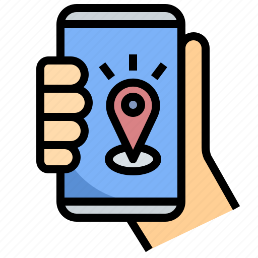 In, map, location, gps, track, check, self icon - Download on Iconfinder