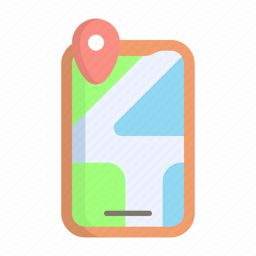 Travel, tourism, smartphone, maps, location, navigation, map icon - Download on Iconfinder