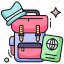 backpack, bag, baggage, knapsack, rucksack 