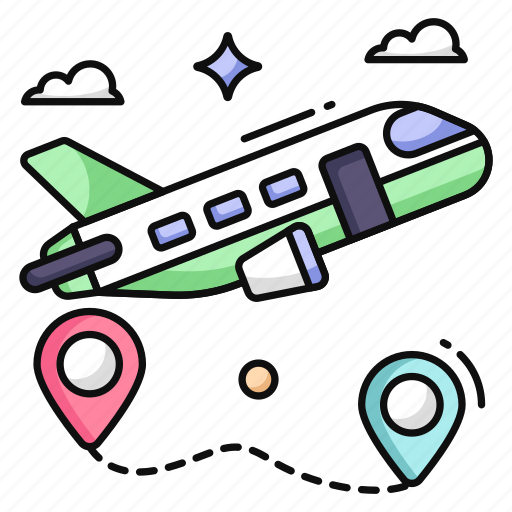 Airplane, airline, flight, plane icon - Download on Iconfinder