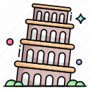 pisa tower, architecture, real estate, property, leaning building