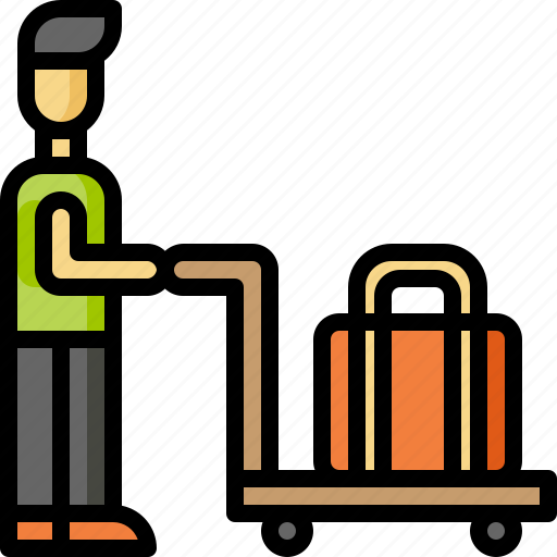 Baggage, luggage, man, suitcase, tourist, travel, traveller icon - Download on Iconfinder
