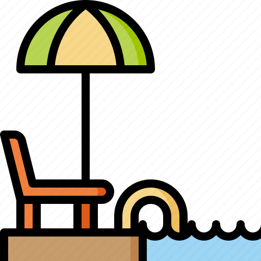Holiday, hotel, pool, relaxation, resort, swimming, vacation icon - Download on Iconfinder