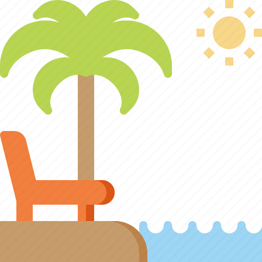 Beach, holiday, relaxation, sea, summer, travel, vacation icon - Download on Iconfinder