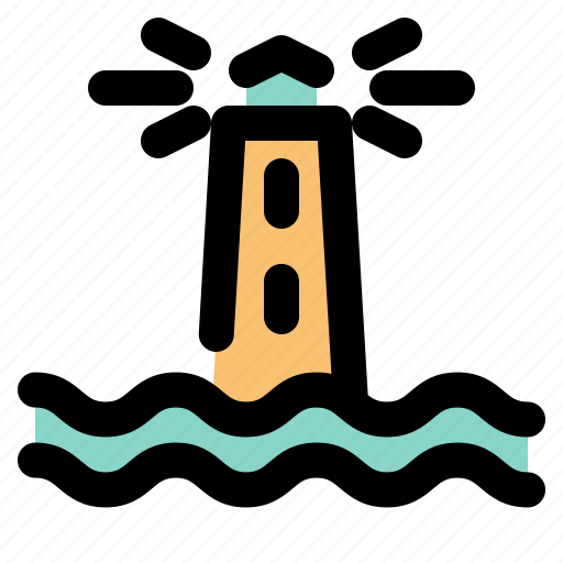 Light house, sea, boat icon - Download on Iconfinder