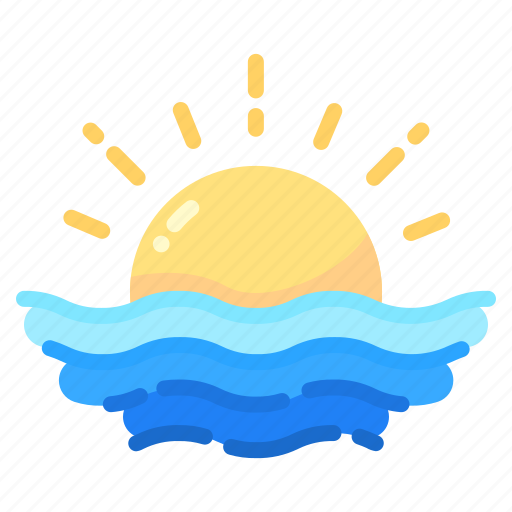 Beach, sunset, vacation, weather, holiday icon - Download on Iconfinder