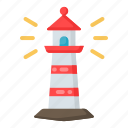 lighthouse, light, tower, building, sea