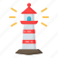 lighthouse, light, tower, building, sea 