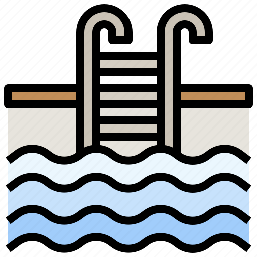 Ladder, pool, sports, summertime, swimming, water icon - Download on Iconfinder