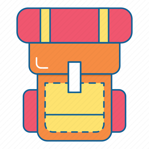 Backpack, backpacker, hiking, holiday, travel, vacation, bag icon - Download on Iconfinder