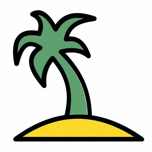 Beach, island, palm, resort, sun icon - Download on Iconfinder