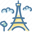 eiffel, france, landmark, paris, sight, tourism, tower