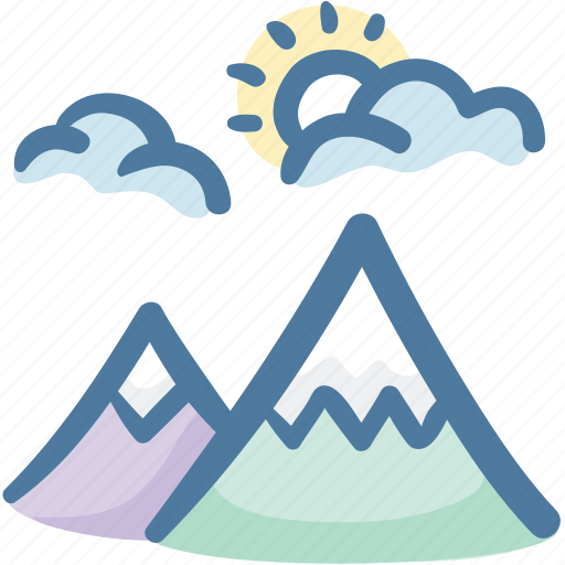 Mountain, mountains, nature, outdoor, snow, vacation, winter icon - Download on Iconfinder