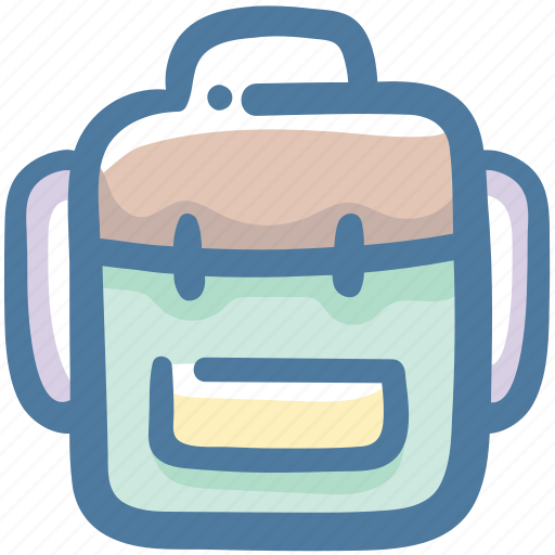 Backpack, hike, hiking, sleeping bag, travel icon - Download on Iconfinder