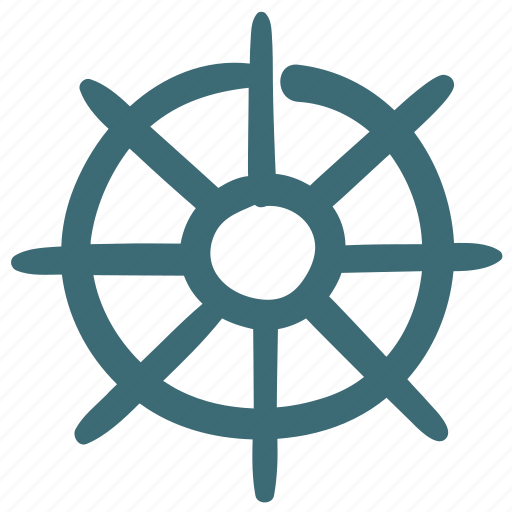 Boat, gear, marine, nautical, sea, ship, steering icon - Download on Iconfinder