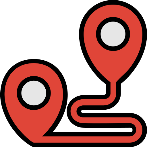 Destination, direction, filled, location, search, travel icon - Free download