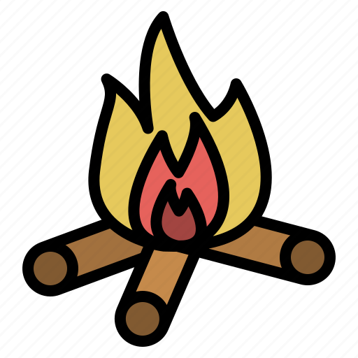 Travel, bonfire, campfire, fire, flame, camping icon - Download on Iconfinder