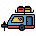 travel, caravan, camping, trailer, transport, vehicle