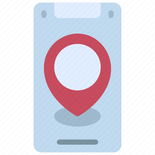 Mobile, map, location, travelling, holiday, phone icon - Download on Iconfinder