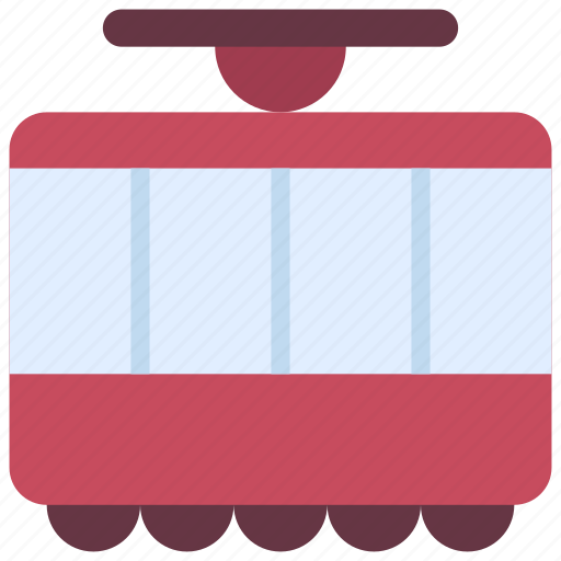 Tram, travelling, holiday, vehicle, transport icon - Download on Iconfinder