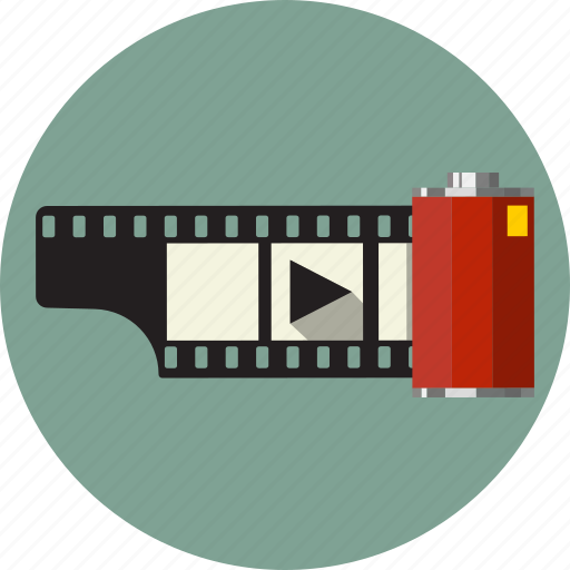 Cinema, film, movie, play, roll, seamless icon - Download on Iconfinder