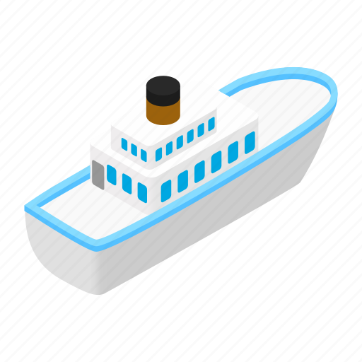 Boat, isometric, sea, ship, steamship, transport, transportation icon - Download on Iconfinder