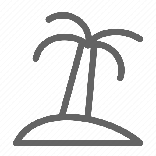 Beach, palm, tree, island icon - Download on Iconfinder