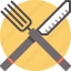 cafe, fork, knife, lunch, restaurant, service 