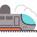 railroad, railway, train, transport