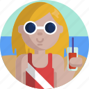 relax, people, cocktail, beach, woman, travel