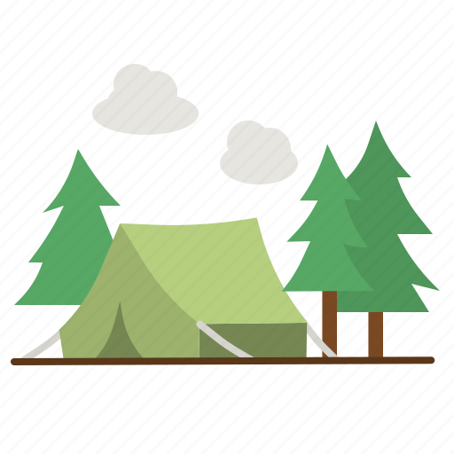 Camp, tent, camping, trip, travel icon - Download on Iconfinder