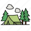 camp, tent, camping, trip, travel 