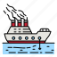 ship, boat, ferry, shipping, travel 