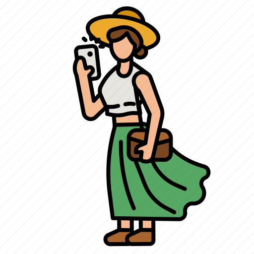 Traveller, trave, woman, gril, camera icon - Download on Iconfinder