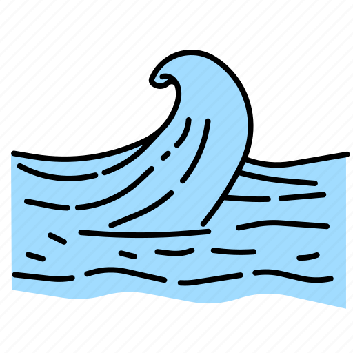 Wave, sea, ocean, water, strong icon - Download on Iconfinder