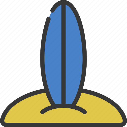 Beach, surf, board, travelling, holiday, surfing icon - Download on Iconfinder