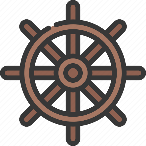 Boat, steering, wheel, travelling, holiday icon - Download on Iconfinder