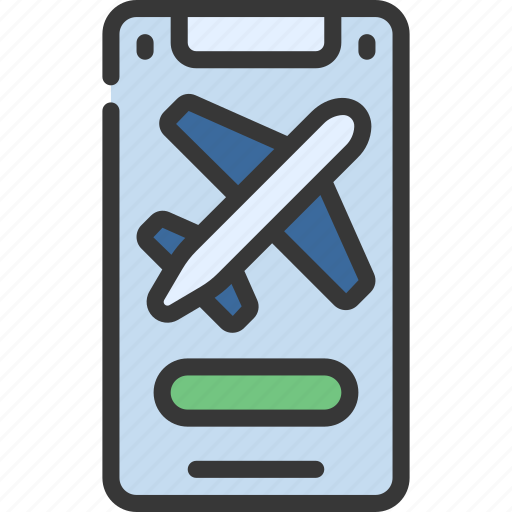 Book, flight, mobile, travelling, holiday icon - Download on Iconfinder