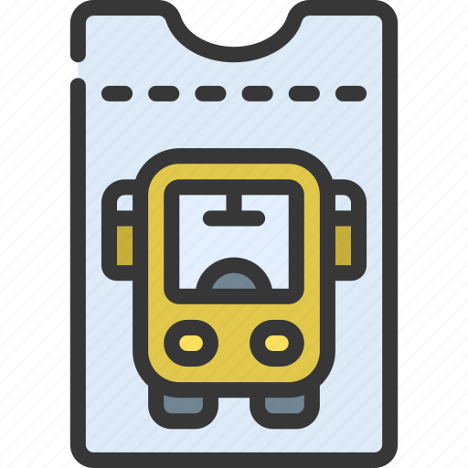 Bus, ticket, travelling, holiday, coach icon - Download on Iconfinder
