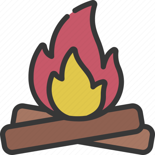 Campfire, travelling, holiday, campsite, flame icon - Download on Iconfinder