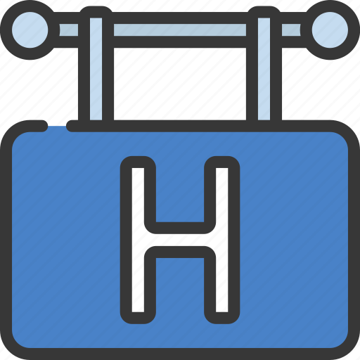 Hotel, sign, travelling, holiday, building icon - Download on Iconfinder