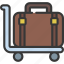 luggage, trolley, travelling, holiday, baggage 