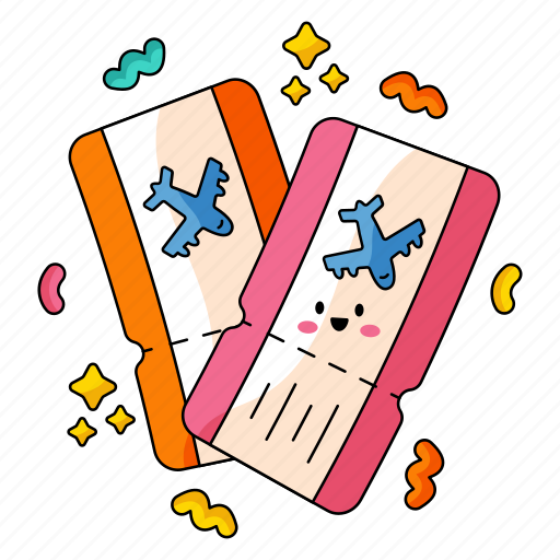 Flight tickets, travel, vacation, holiday, summer icon - Download on Iconfinder