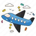 aeroplane, transport, travel, flight, vacation