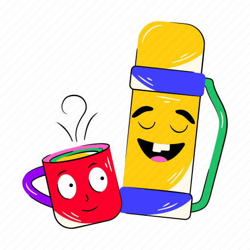 Thermos flask, tea thermos, hot thermos, thermos cup, thermos bottle icon - Download on Iconfinder