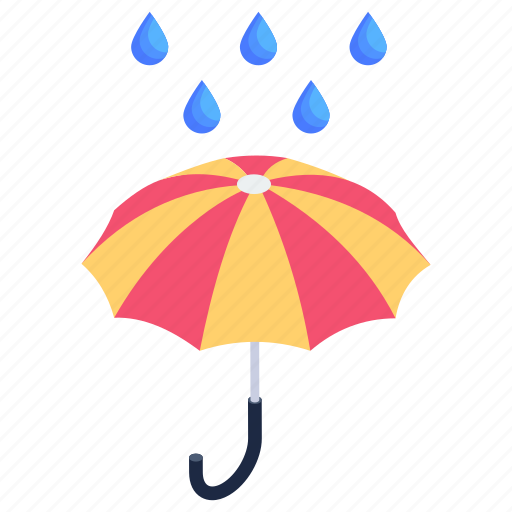 Rain umbrella, parasol, weather umbrella, climate, rain protection icon - Download on Iconfinder