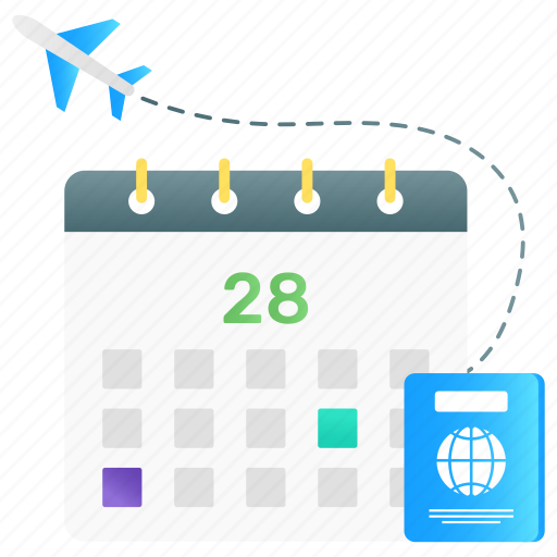 Calendar, reminder, tour date, trip schedule, tour timetable icon - Download on Iconfinder