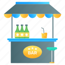 drink stall, bar, cafeteria, drink booth, stall