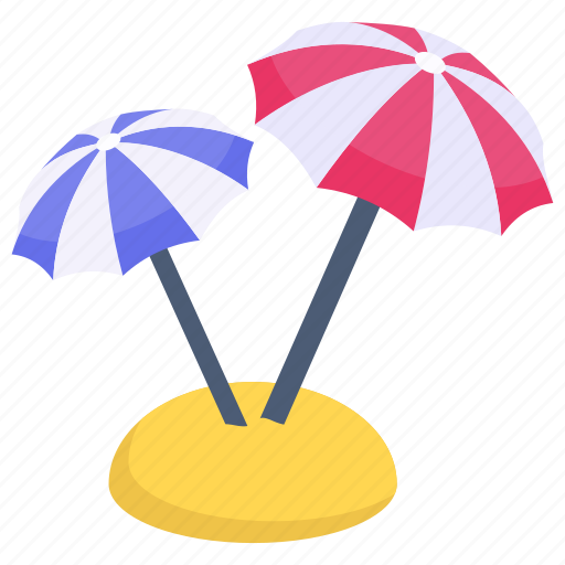 Beach umbrellas, sunshade umbrellas, beach parasols, garden umbrellas, rain umbrellas icon - Download on Iconfinder